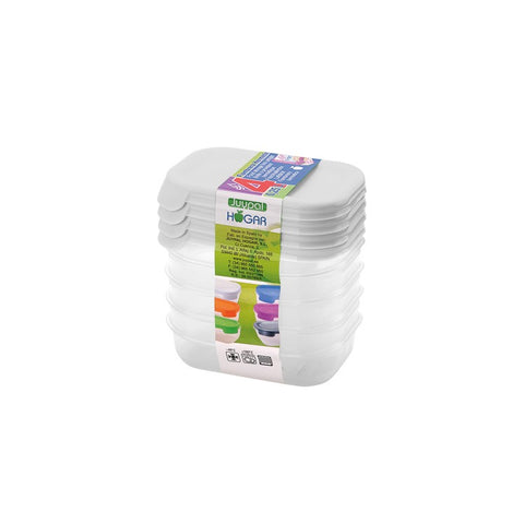 ABREFÁCIL / Set 4 TaperHogar Rect. 0,25 L (tapa opaca) - Menaje Juypal