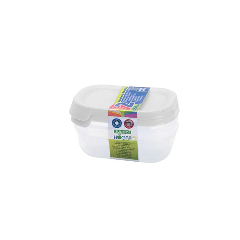ABREFÁCIL / Set 2 TaperHogar rect. 0,50 L (tapa opaca) - Menaje Juypal