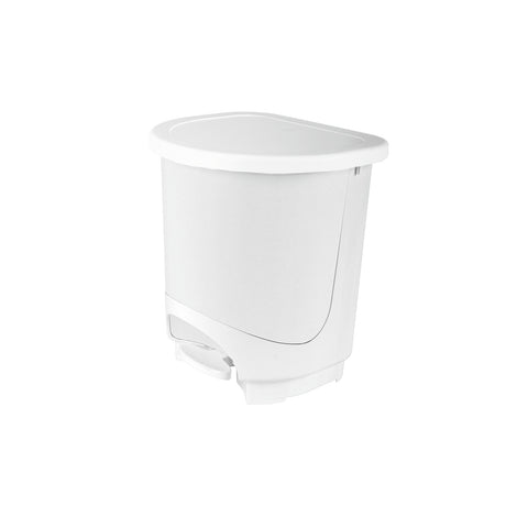 Cubo de Baño con Pedal 8 L Blanco