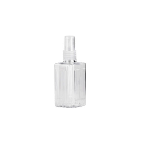 TRAVEL-COSMETIC Botella Cuadrada SPRAY 100 ML Transparente - Menaje Juypal