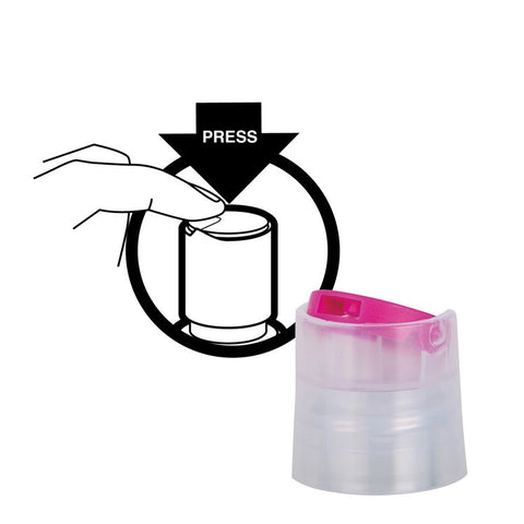TRAVEL-COSMETIC Botella Cuadrada PUSH 75 ML Transparente - Menaje Juypal