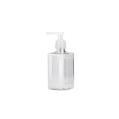 TRAVEL-COSMETIC Botella Cuadrada Dosificador 100 ML Transparente - Menaje Juypal