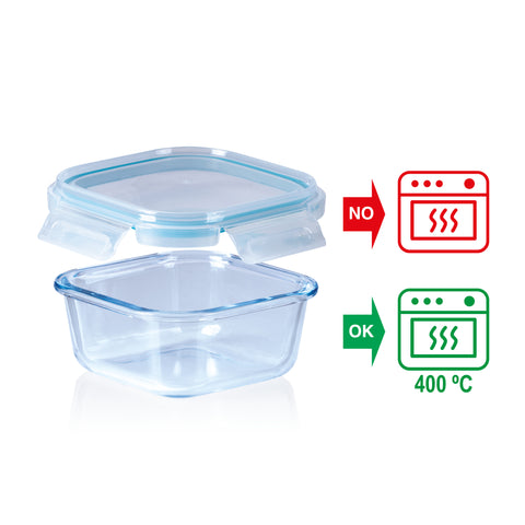 TaperGlass / Taper Cuadrado de 0,520 L / BOROSILICATO - Menaje Juypal