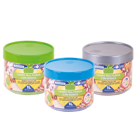 Tarro multiusos tapa de rosca - 1L - Juypal Hogar | Tienda de productos de menaje para el hogar