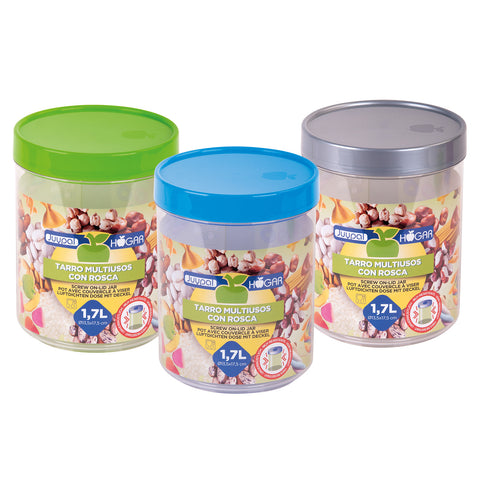 Tarro multiusos tapa de rosca 1,70L - Juypal Hogar | Tienda de productos de menaje para el hogar
