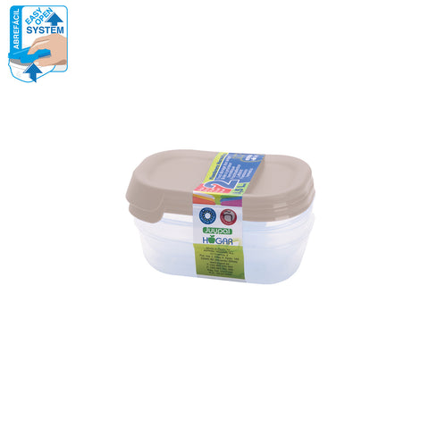 TaperHogar Rectangular Set 2 0,50 L Abrefácil - Soft Colors