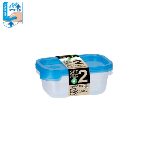 TaperFresh Rectangular 0,50 L SET 2