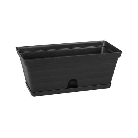 Jardinera Rectangular + Plato L.400