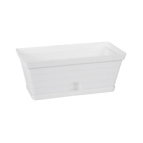 Jardinera Rectangular + Plato L.400