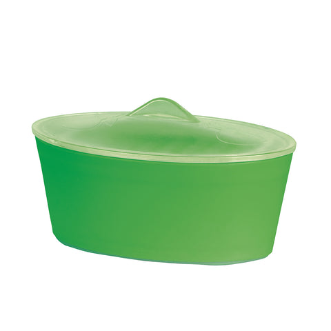 Rallador con recipiente antideslizante + cuchilla de acero inoxidable