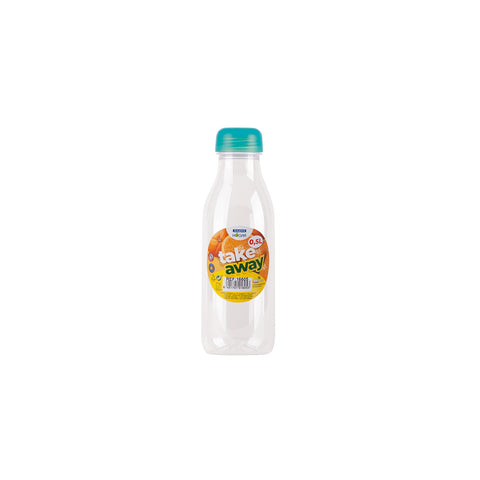 Botella PET zumo/ Agua 0,50 L + Tapón Premium