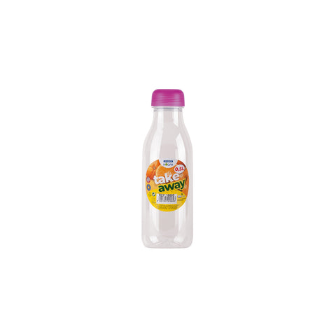 Botella PET zumo/ Agua 0,50 L + Tapón Premium