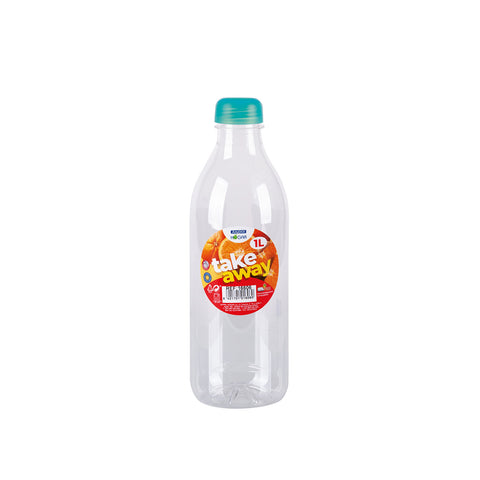 Botella PET Zumo/ Agua 1 L + Tapón Premium