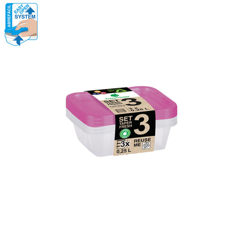 TaperFresh Oval 0,25 L - SET 3