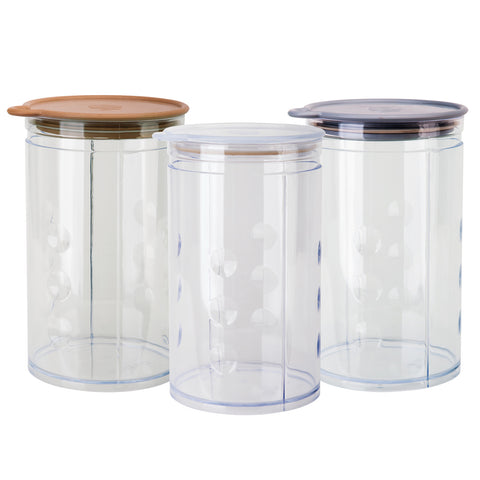 Tarro hermético con tapa a presión 1,25 L Base Transparente