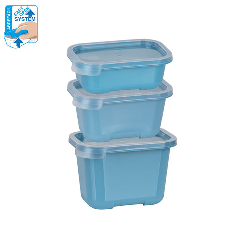 TaperFresh Rectangular 4 L Set 5 MIX - Soft Colors
