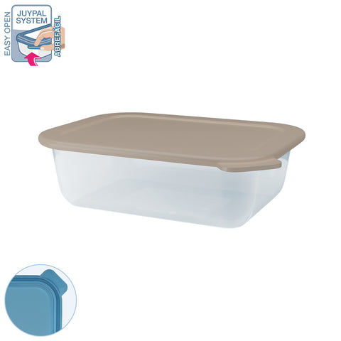 TaperHogar Hermético Rectangular 1 L - Soft Colors