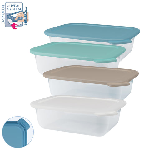 TaperHogar Hermético Rectangular 1 L - Soft Colors
