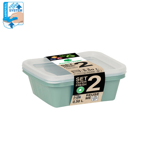 TaperFresh Ovalado 0,50 L Set 2 - Soft Colors