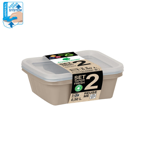 TaperFresh Ovalado 0,50 L Set 2 - Soft Colors