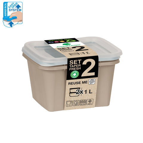 TaperFresh Ovalado 1 L Set 2 - Soft Colors