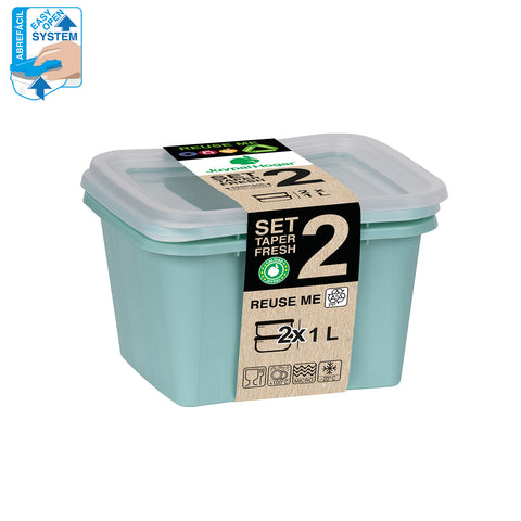 TaperFresh Ovalado 1 L Set 2 - Soft Colors