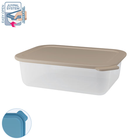 TaperHogar Hermético Rectangular 1,50 L - Soft Colors