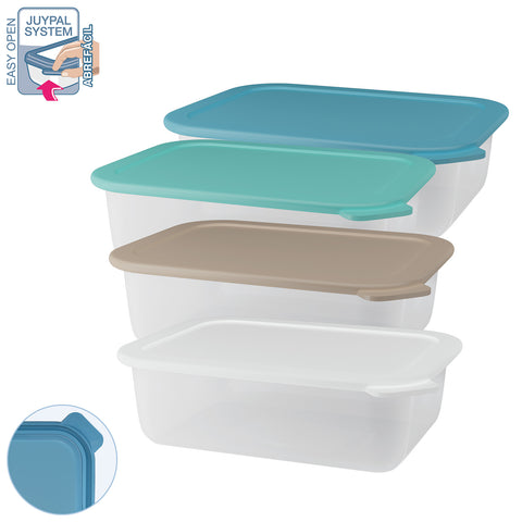 TaperHogar Hermético Rectangular 1,50 L - Soft Colors