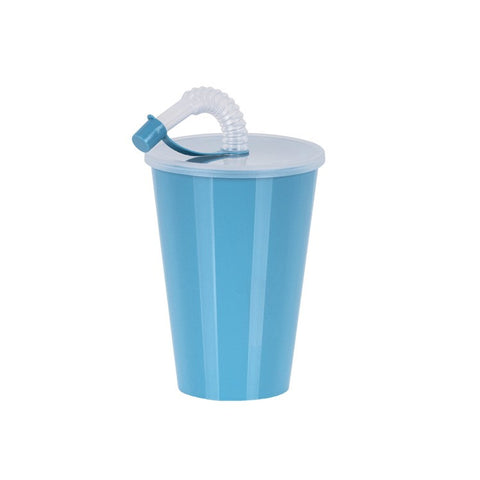 Vaso + tapa con caña 0,45L - Soft Colors - Juypal Hogar | Tienda de productos de menaje para el hogar