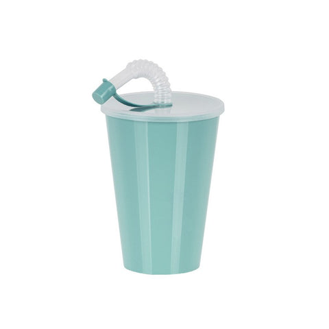 Vaso + tapa con caña 0,45L - Soft Colors - Juypal Hogar | Tienda de productos de menaje para el hogar