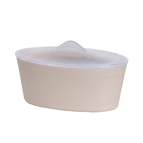 Rallador con recipiente antideslizante + cuchilla de acero inoxidable - Soft Colors