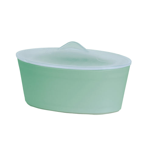 Rallador con recipiente antideslizante + cuchilla de acero inoxidable - Soft Colors