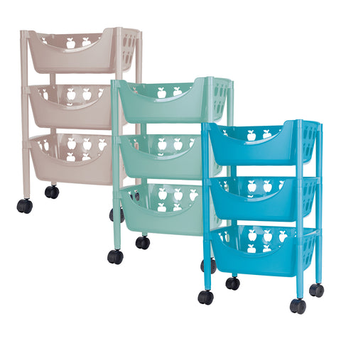 Carro multiusos Grande 3 pisos 14,50 L - Soft Colors