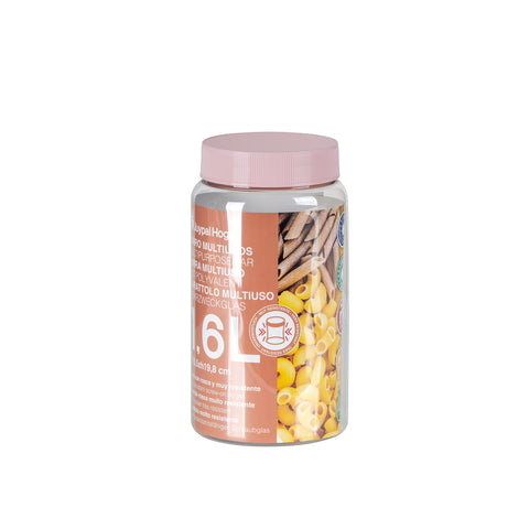 Tarro Hermético Premium 1,6L / PET - Soft Colors