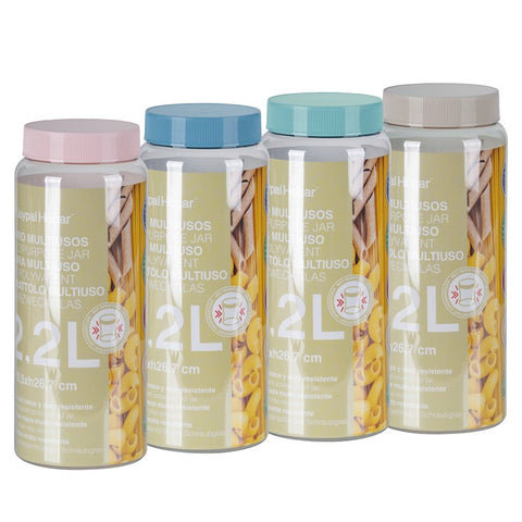 Tarro Hermetico 2,20 L - Soft Colors - Juypal Hogar | Tienda de productos de menaje para el hogar
