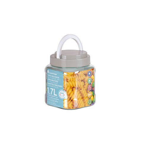 Tarro Cuadrado Hermético Premium 1,7L - Soft Colors