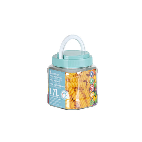 Tarro Cuadrado Hermético Premium 1,7L - Soft Colors