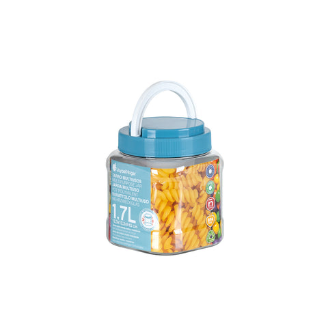 Tarro Cuadrado Hermético Premium 1,7L - Soft Colors
