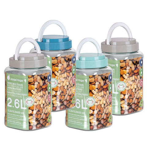 Tarro Hermético 2,6 L - Soft Colors - Juypal Hogar | Tienda de productos de menaje para el hogar