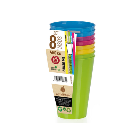 Vasos Set 8 picnic 0,45 L