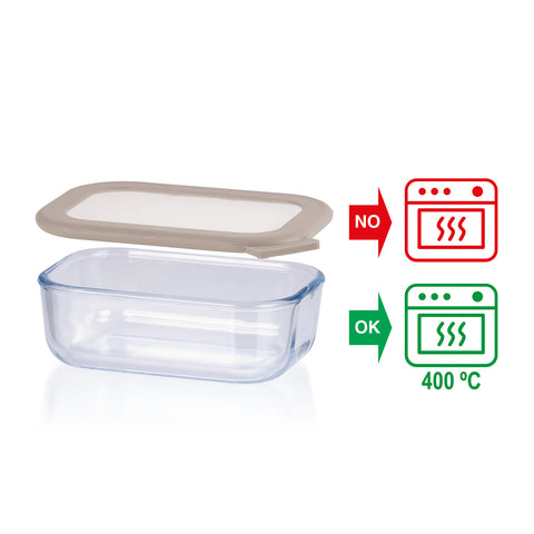 TaperGlass BIMAT Rectangular 0,30 L BOROSILICATO - Soft Colors