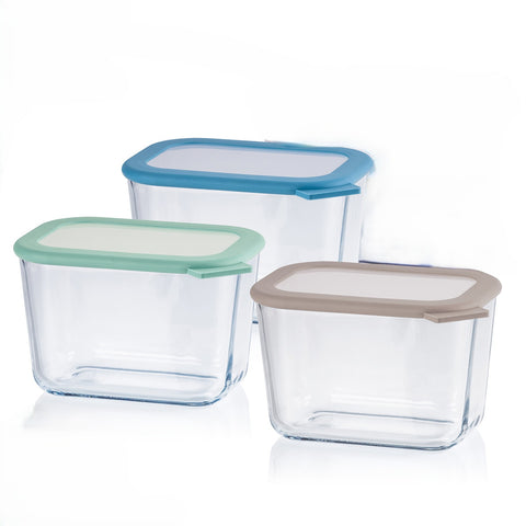TaperGlass BIMAT Rectangular 1 L BOROSILICATO - Soft Colors