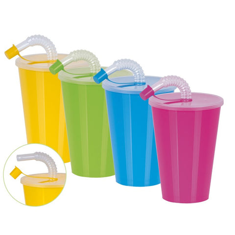 Vaso + Tapa con Caña 0,45L - Juypal Hogar | Tienda de productos de menaje para el hogar