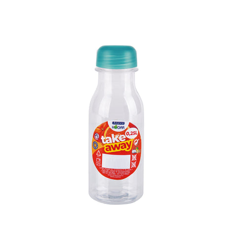 Botella PET Zumo/Agua de 0,25L + Tapón