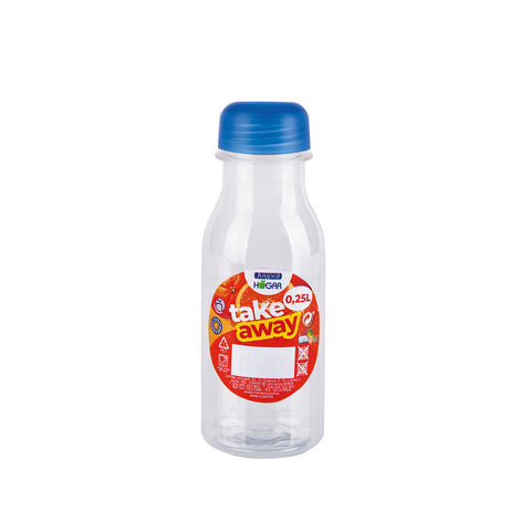 Botella PET Zumo/Agua de 0,25L + Tapón