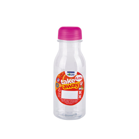 Botella PET Zumo/Agua de 0,25L + Tapón