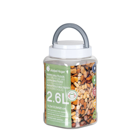 Tarro Cuadrado Hermético Premium 2,6L