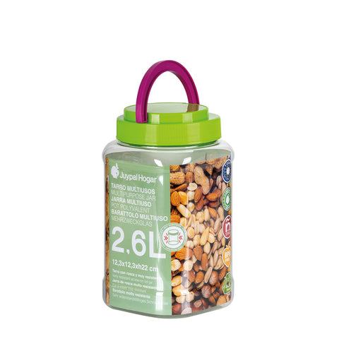 Tarro Cuadrado Hermético Premium 2,6L