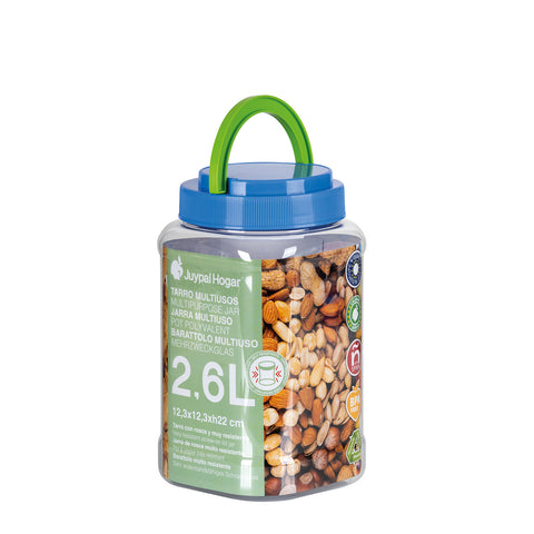 Tarro Cuadrado Hermético Premium 2,6L