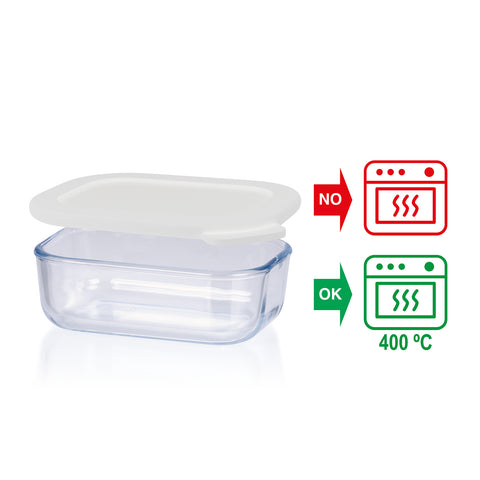 TaperGlass Rectangular 0,30 L BOROSILICATO - Soft Colors